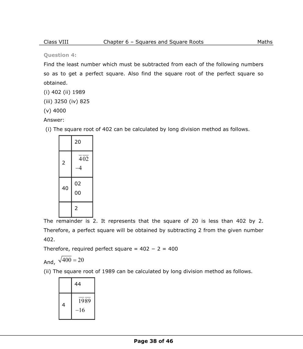 NCERT Solutions For Class 8 Maths Chapter 6