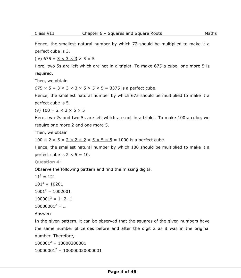 NCERT Solutions For Class 8 Maths Chapter 6