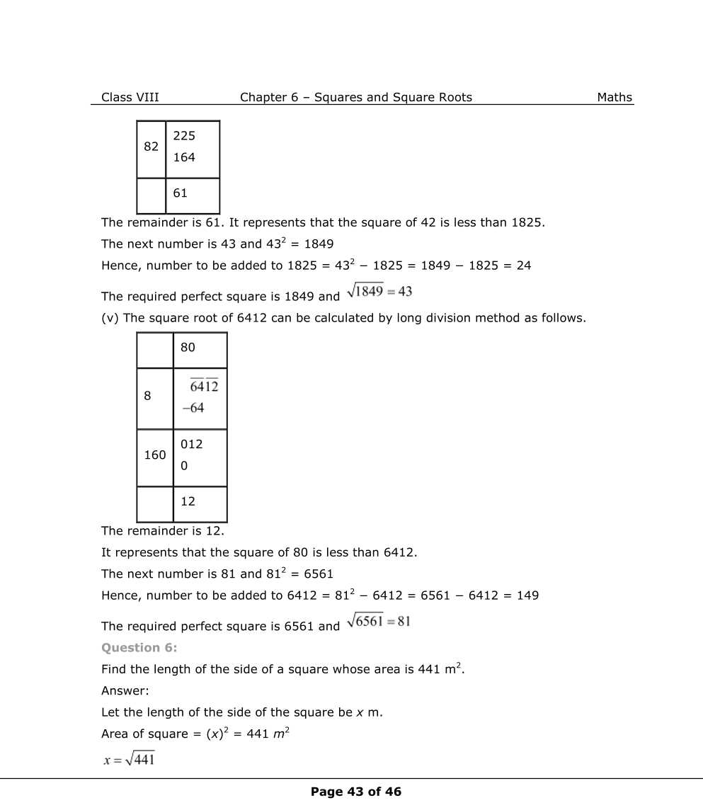 NCERT Solutions For Class 8 Maths Chapter 6