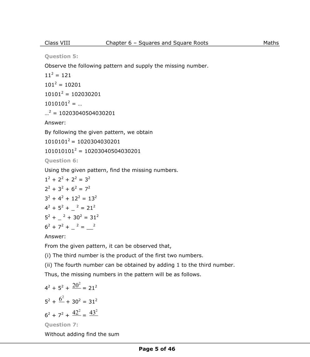 NCERT Solutions For Class 8 Maths Chapter 6