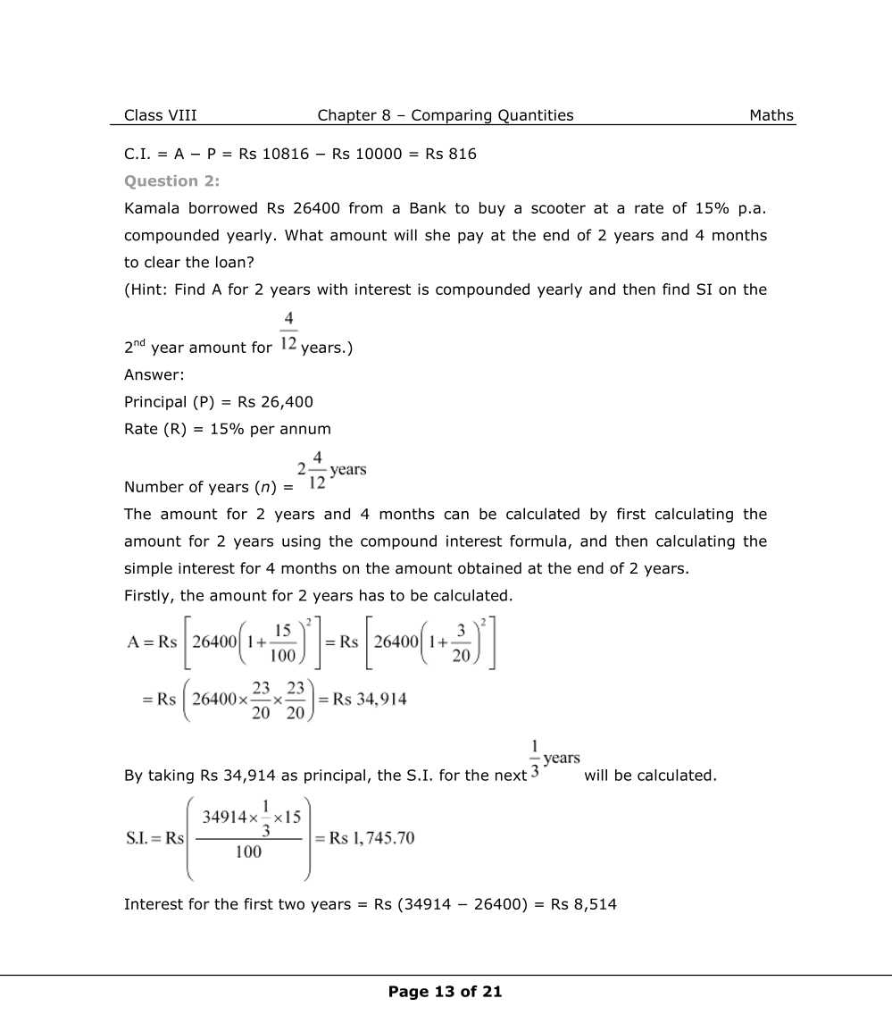 NCERT Solutions For Class 8 Maths Chapter 8