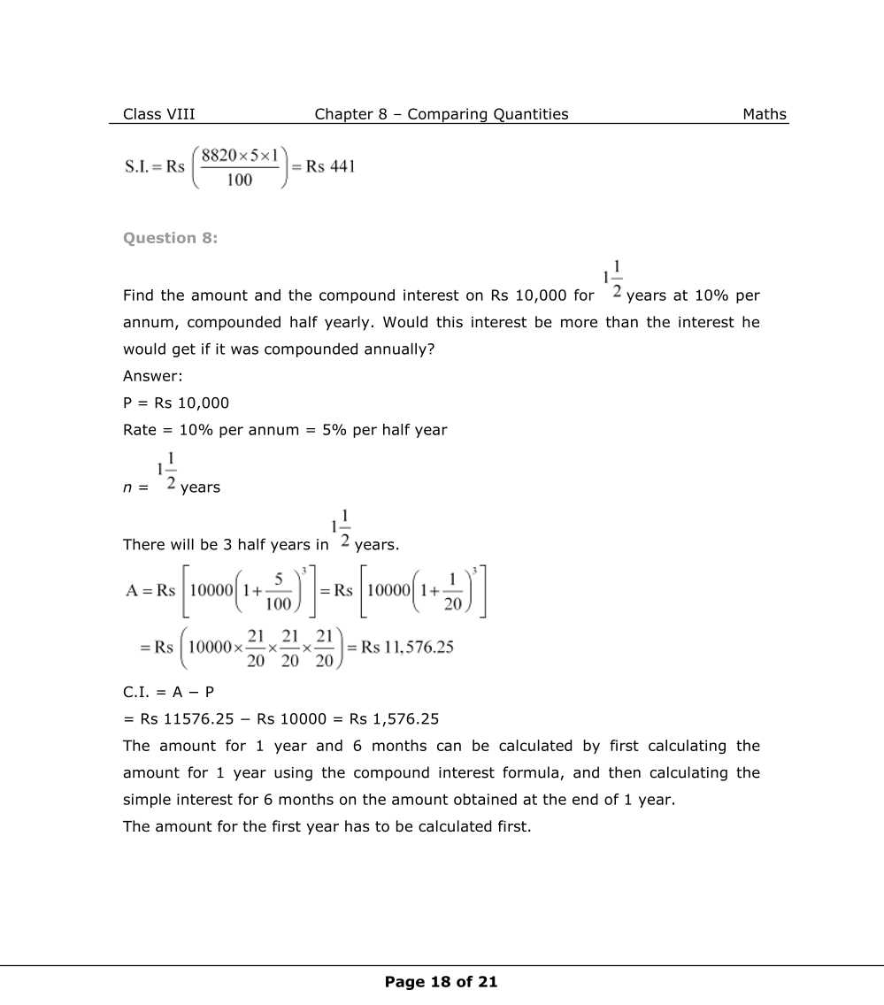 NCERT Solutions For Class 8 Maths Chapter 8