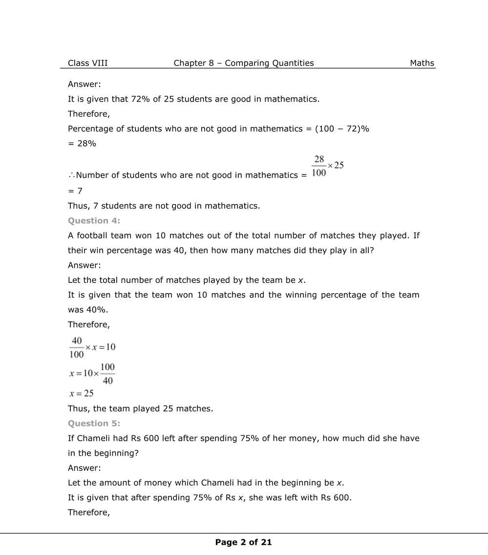 NCERT Solutions For Class 8 Maths Chapter 8