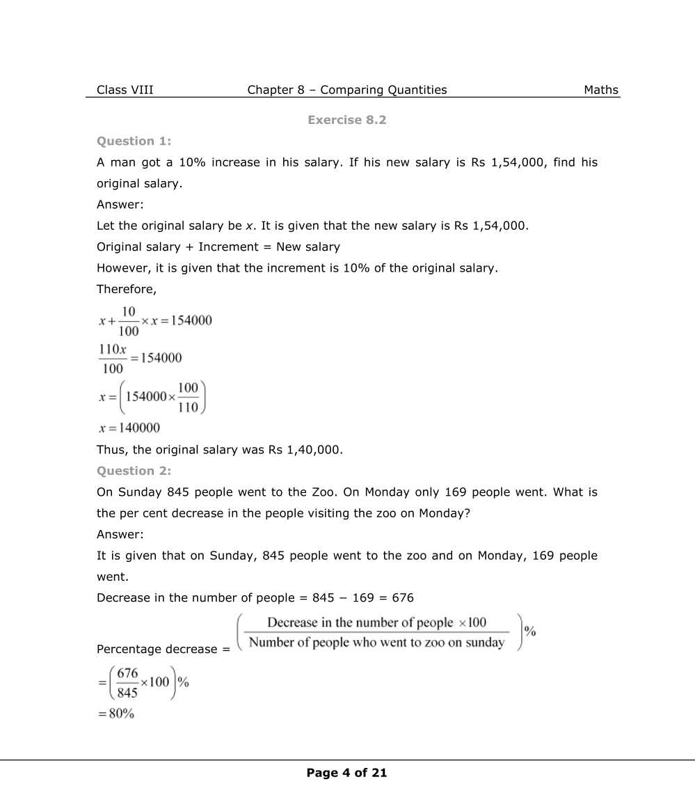 NCERT Solutions For Class 8 Maths Chapter 8