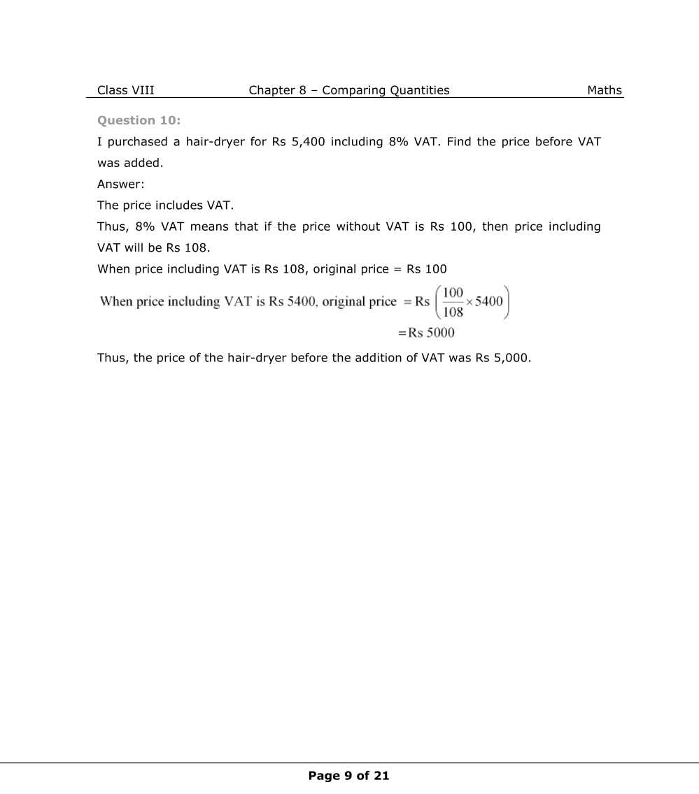 NCERT Solutions For Class 8 Maths Chapter 8