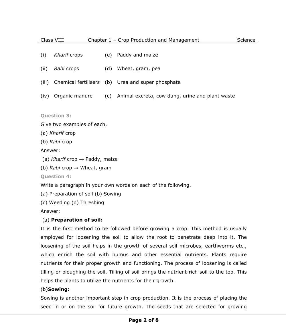 NCERT Solutions For Class 8 Science Chapter 1  