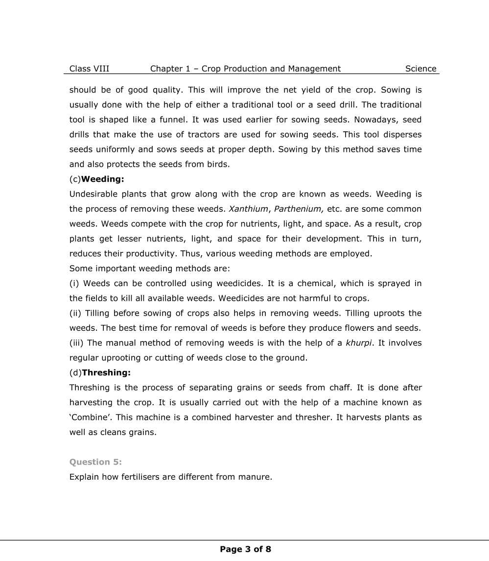 NCERT Solutions For Class 8 Science Chapter 1 