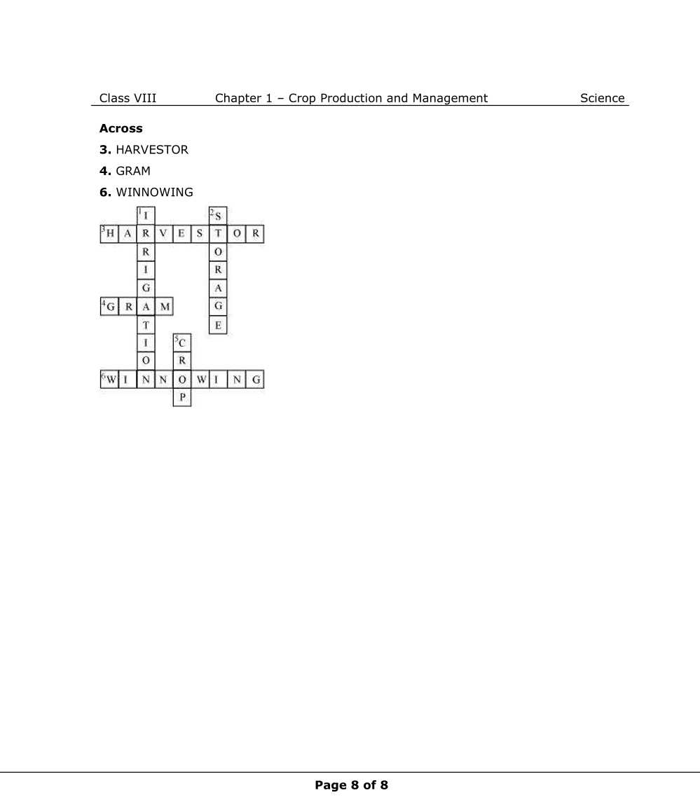 NCERT Solutions For Class 8 Science Chapter 1