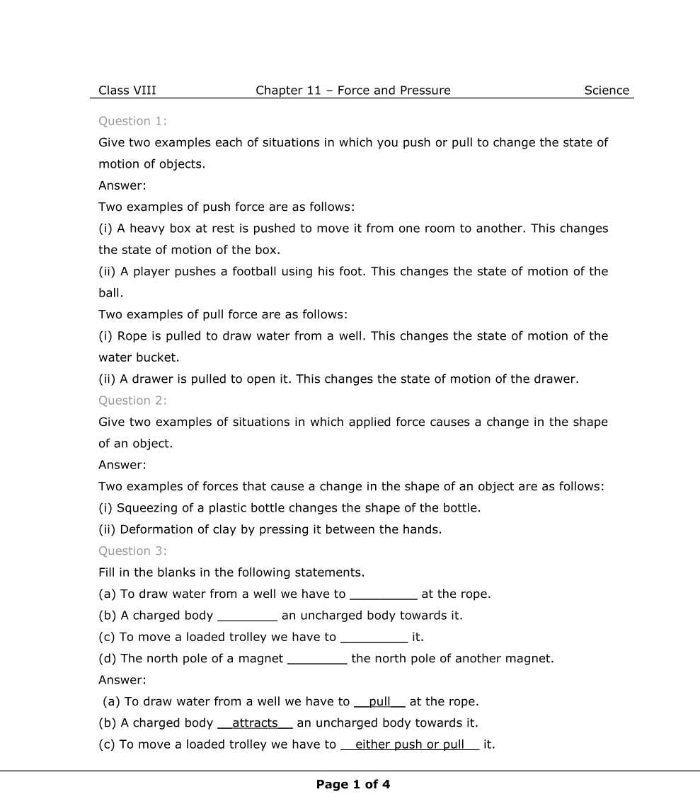 NCERT Solutions For Class 8 Science Chapter 11 