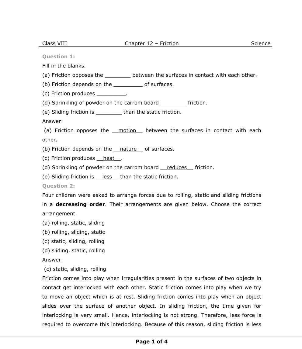 NCERT Solutions For Class 8 Science Chapter 12 