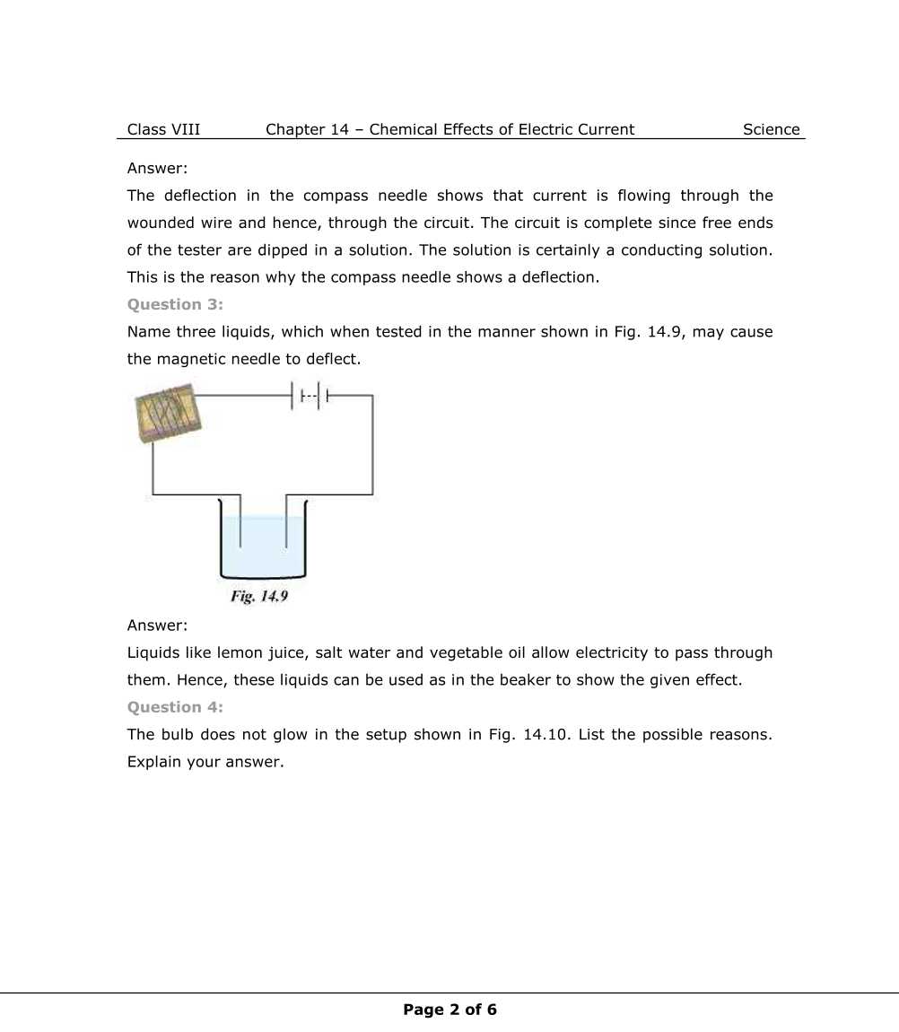 NCERT Solutions For Class 8 Science Chapter 14  