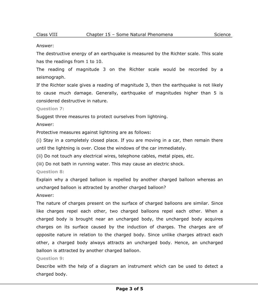 NCERT Solutions For Class 8 Science Chapter 15 