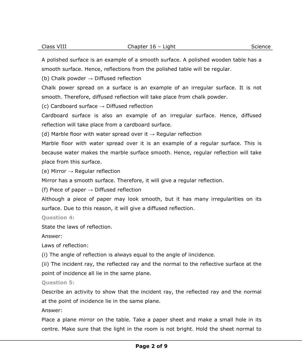NCERT Solutions For Class 8 Science Chapter 16  