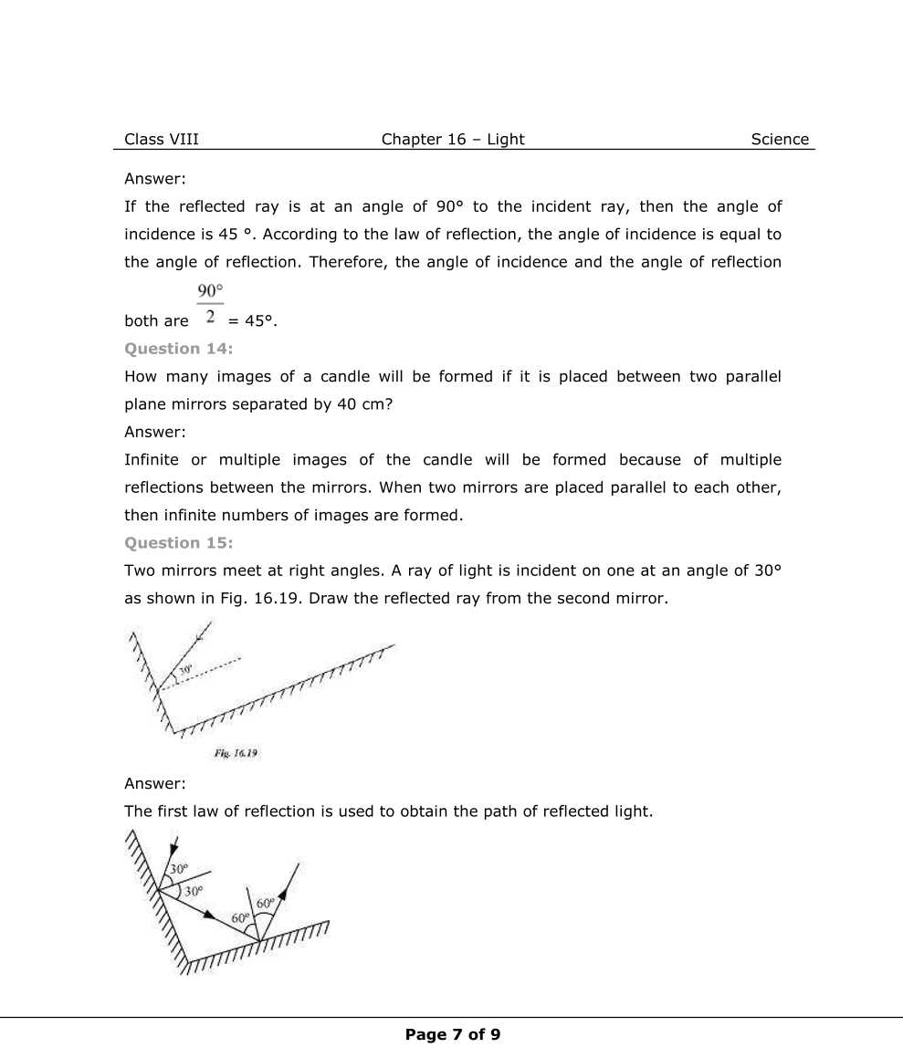 NCERT Solutions For Class 8 Science Chapter 16  