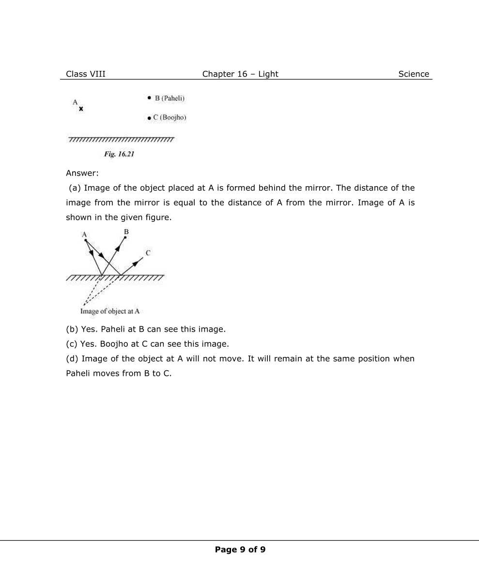 NCERT Solutions For Class 8 Science Chapter 16 