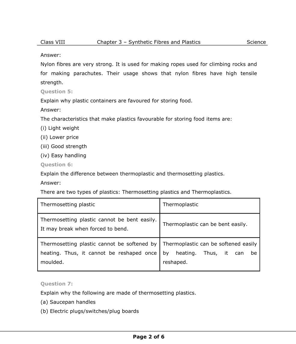 NCERT Solutions For Class 8 Science Chapter 3  
