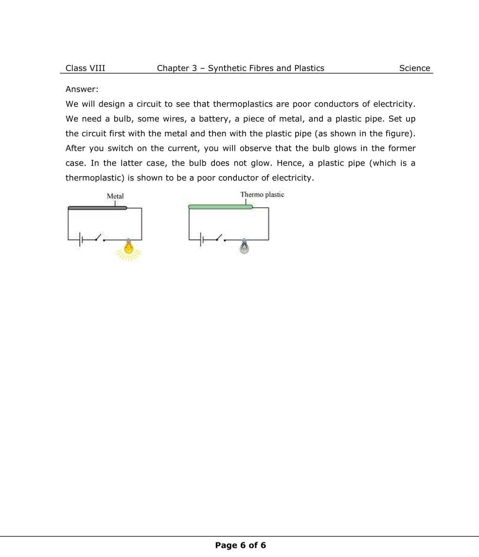 NCERT Solutions For Class 8 Science Chapter 3 