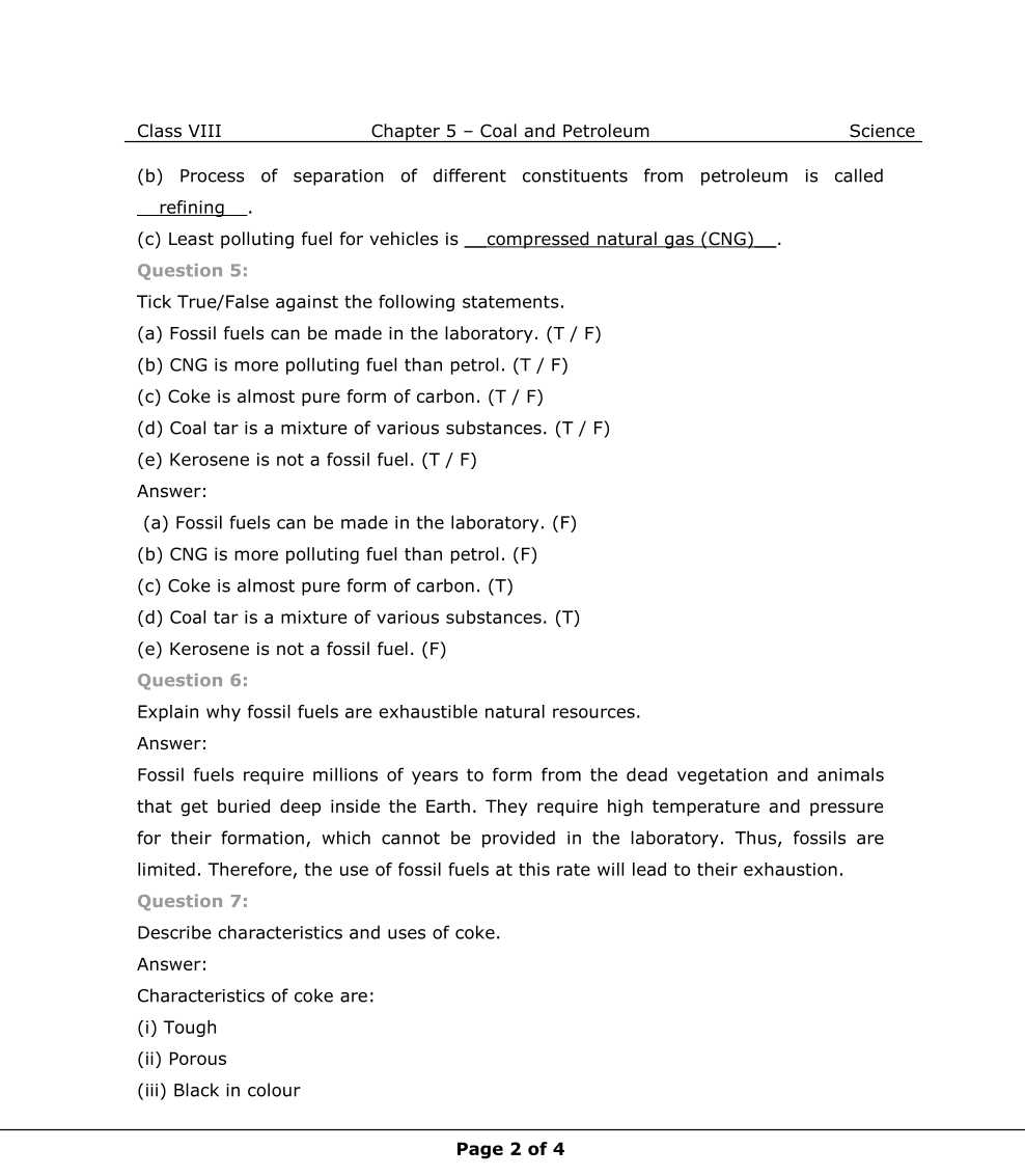 NCERT Solutions For Class 8 Science Chapter 5  