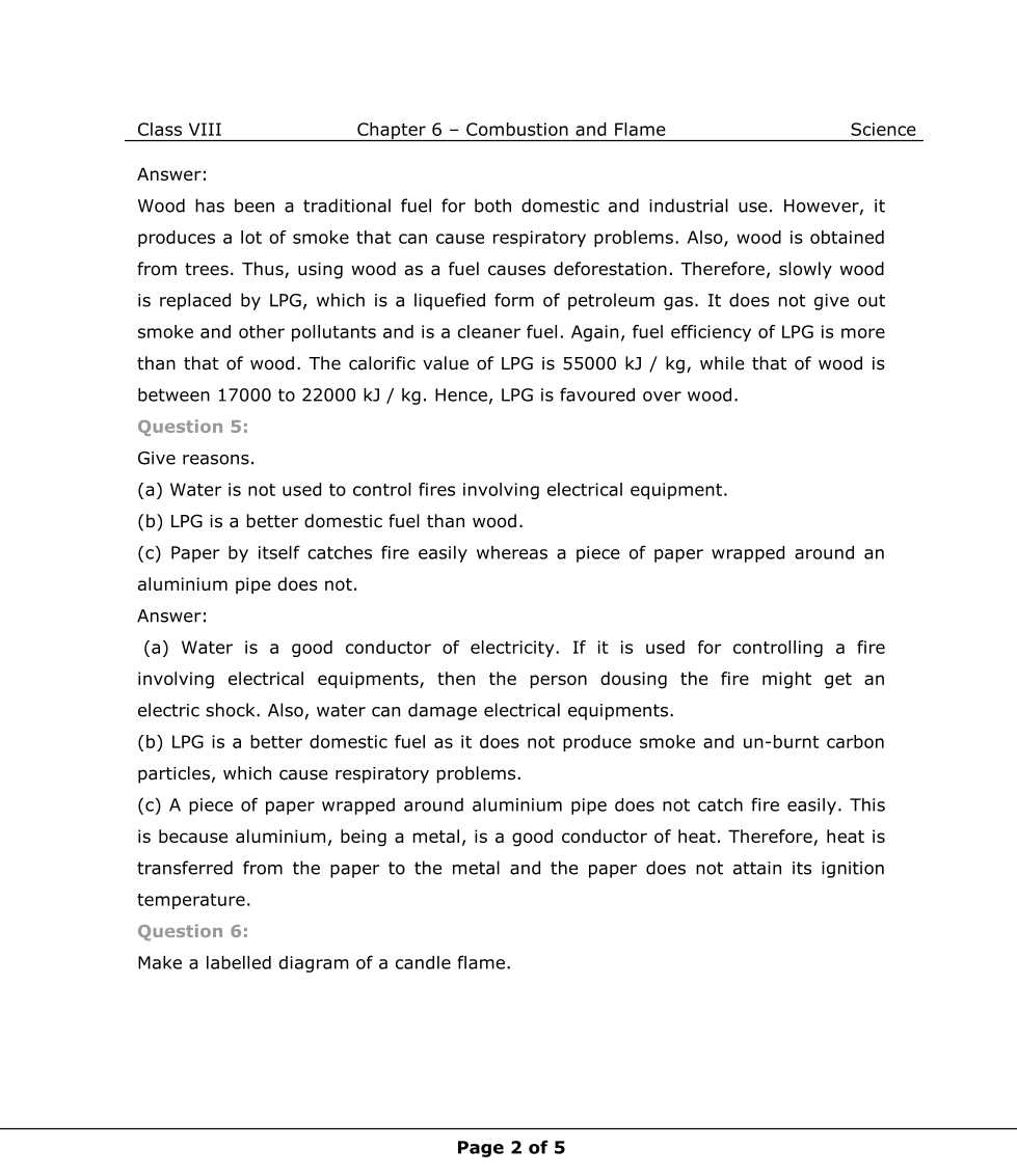 NCERT Solutions For Class 8 Science Chapter 6  