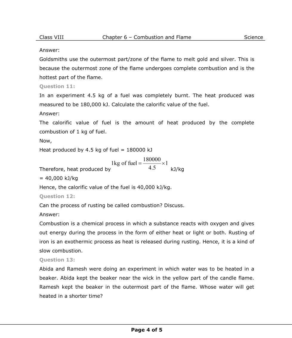 NCERT Solutions For Class 8 Science Chapter 6 