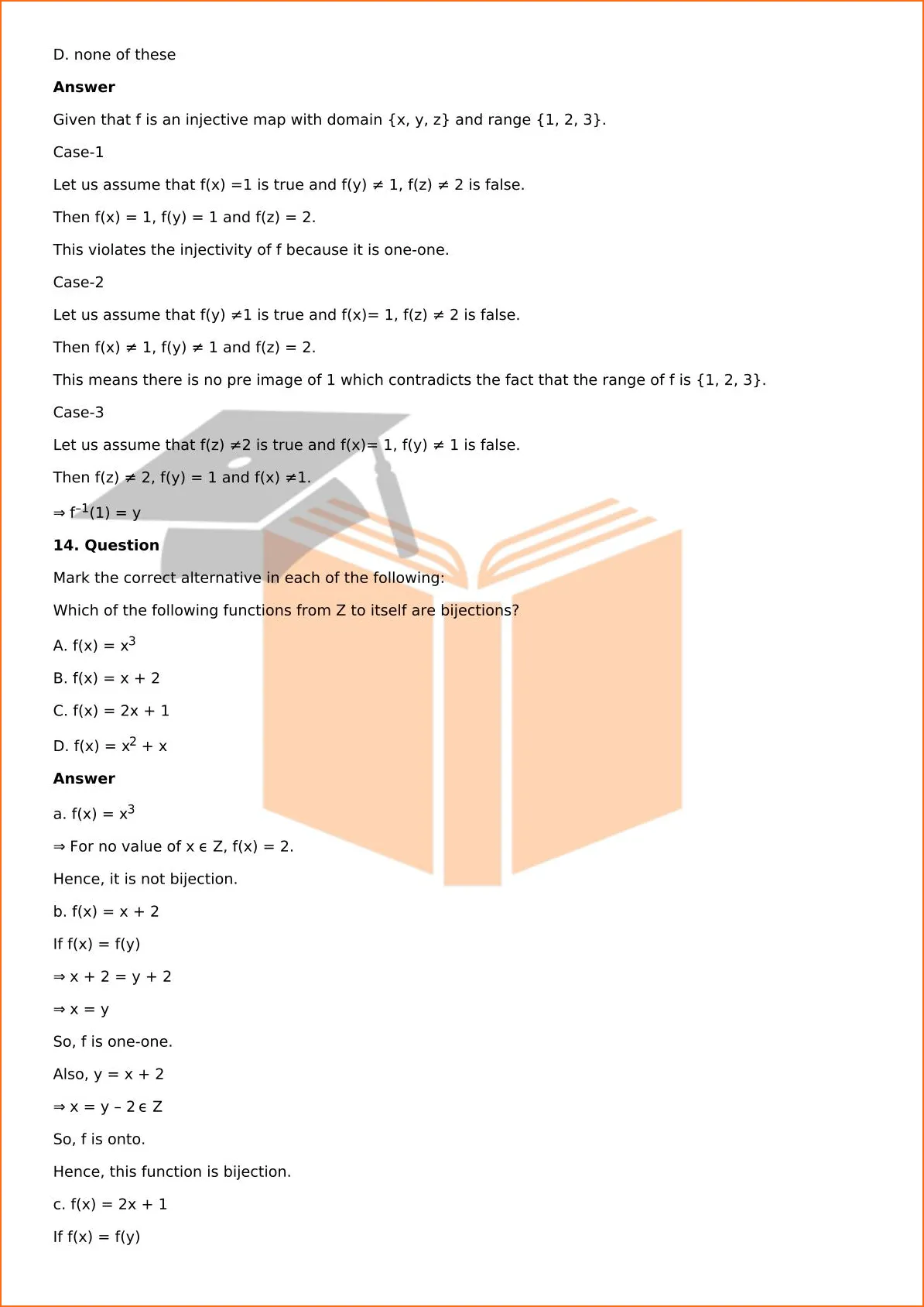 RD Sharma Solutions For Class 12 Maths Chapter 2 Functions