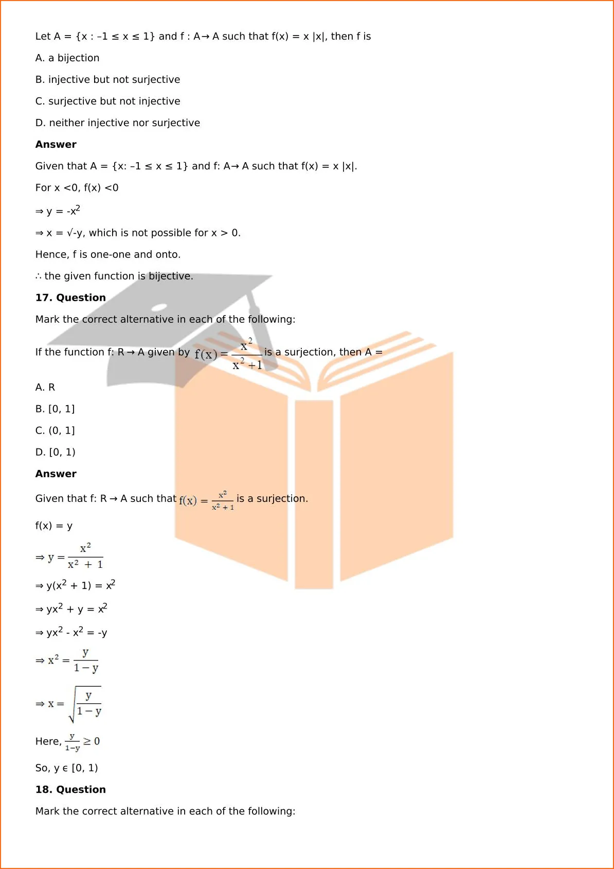 RD Sharma Solutions For Class 12 Maths Chapter 2 Functions