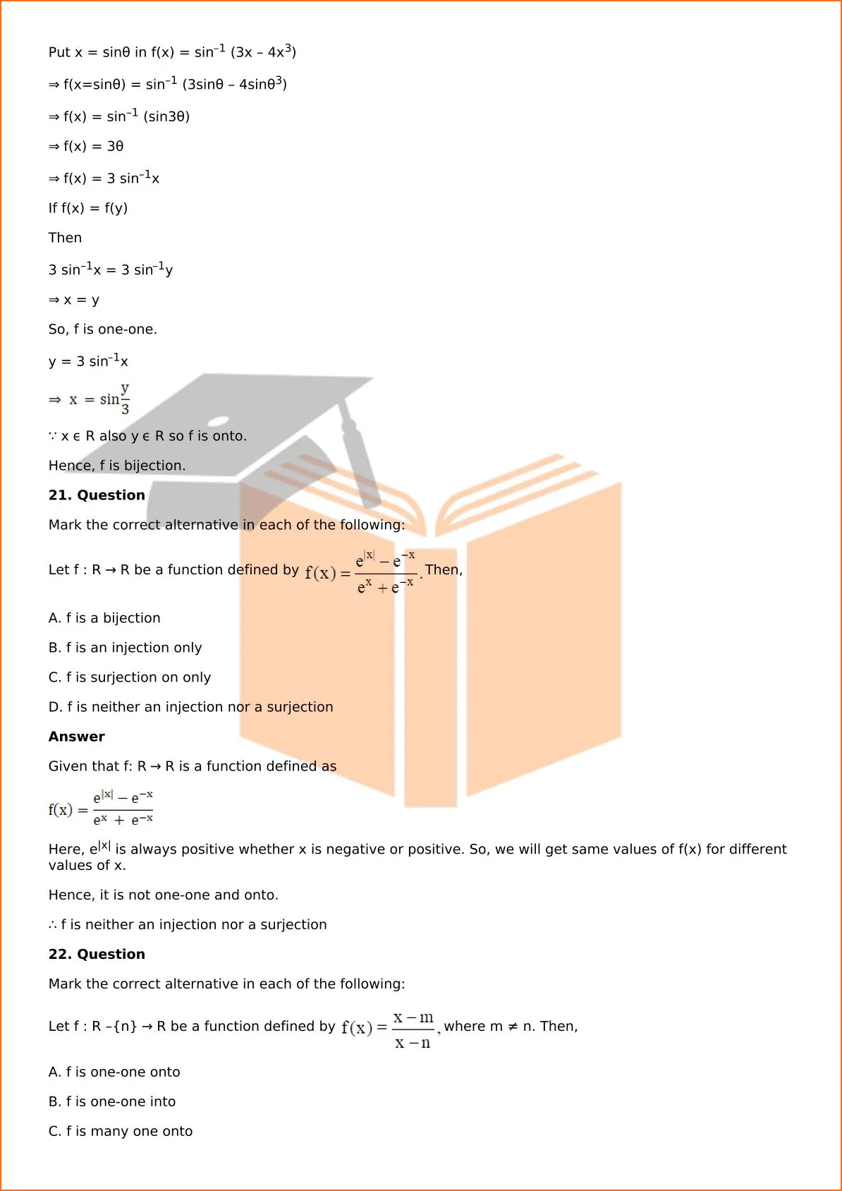 RD Sharma Solutions For Class 12 Maths Chapter 2 Functions