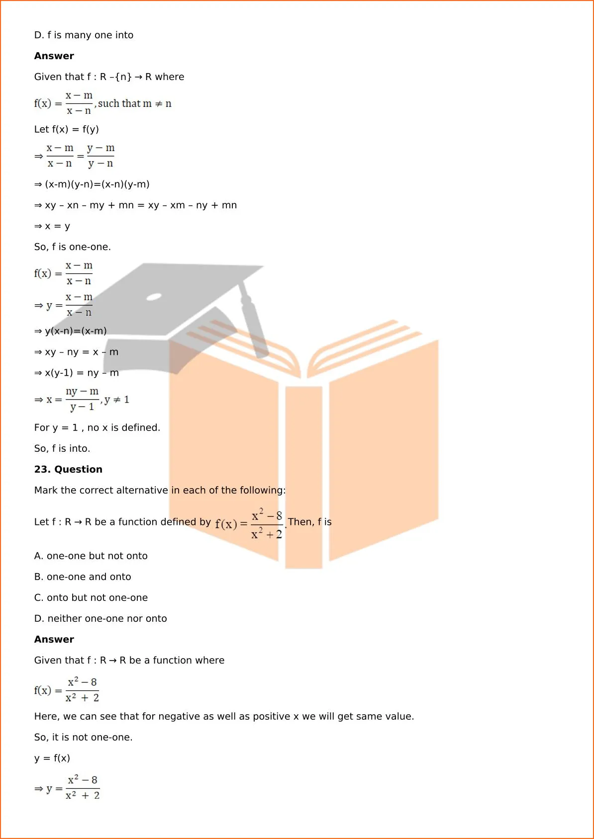 RD Sharma Solutions For Class 12 Maths Chapter 2 Functions