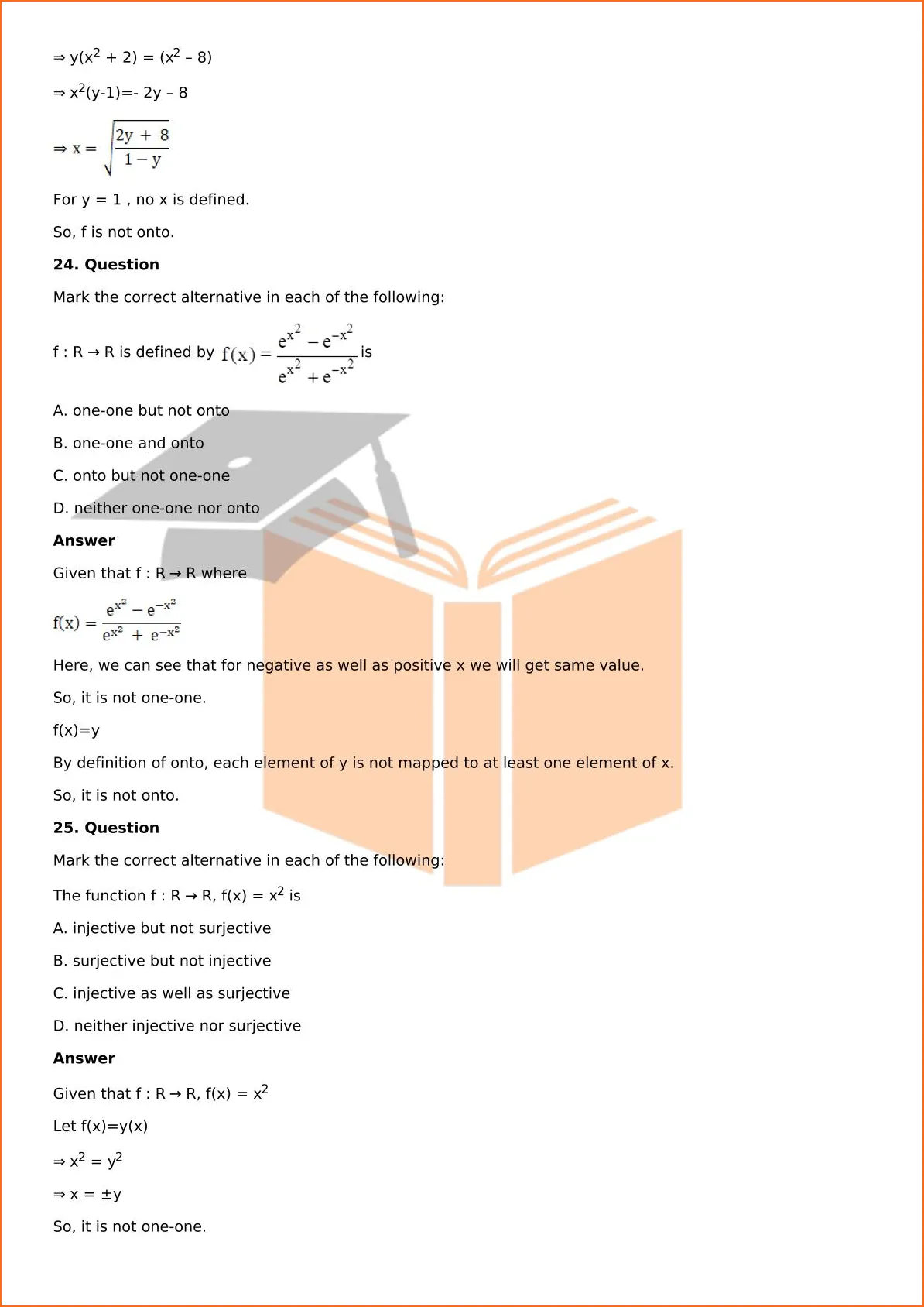 RD Sharma Solutions For Class 12 Maths Chapter 2 Functions