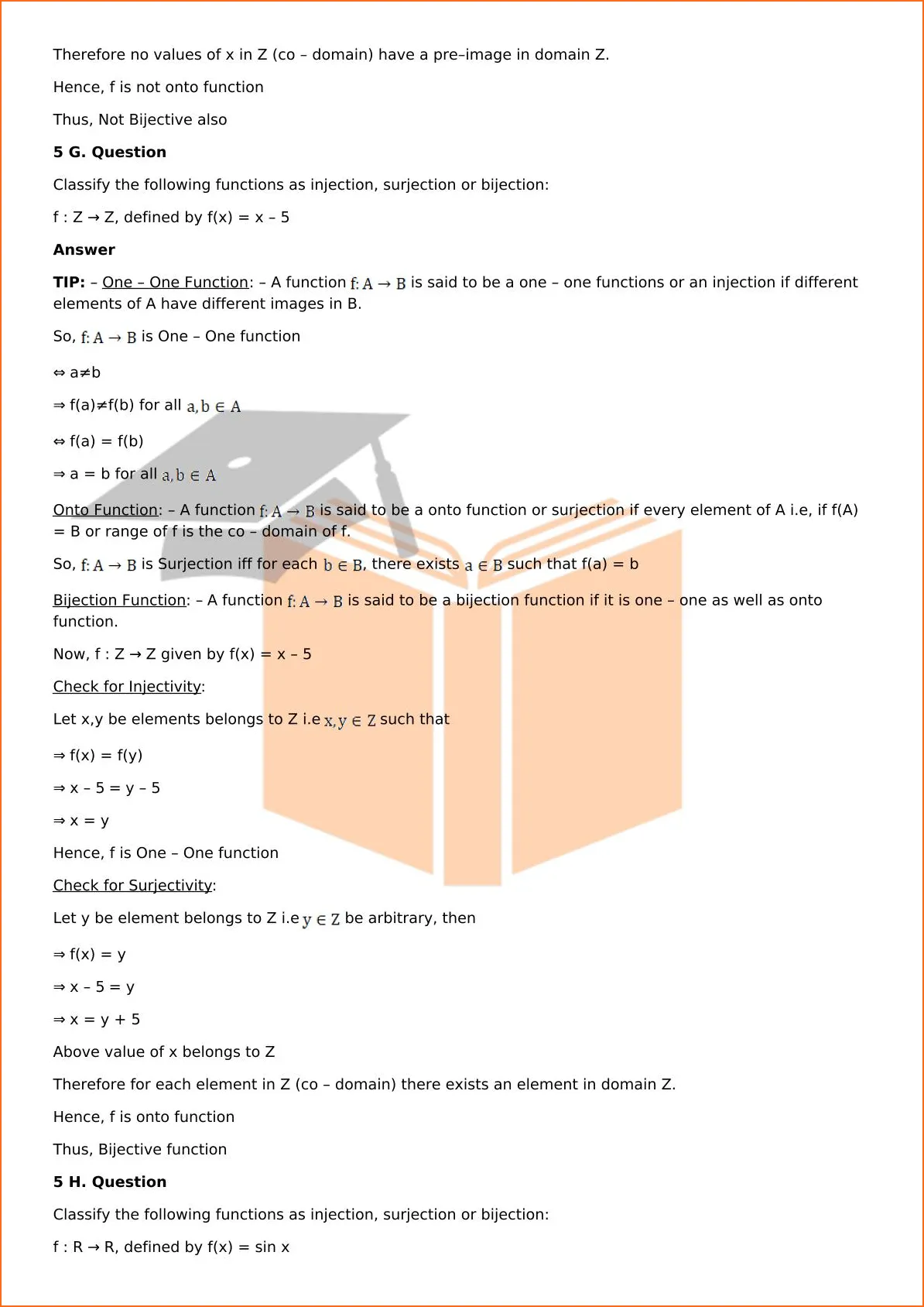 RD Sharma Solutions For Class 12 Maths Chapter 2 Functions