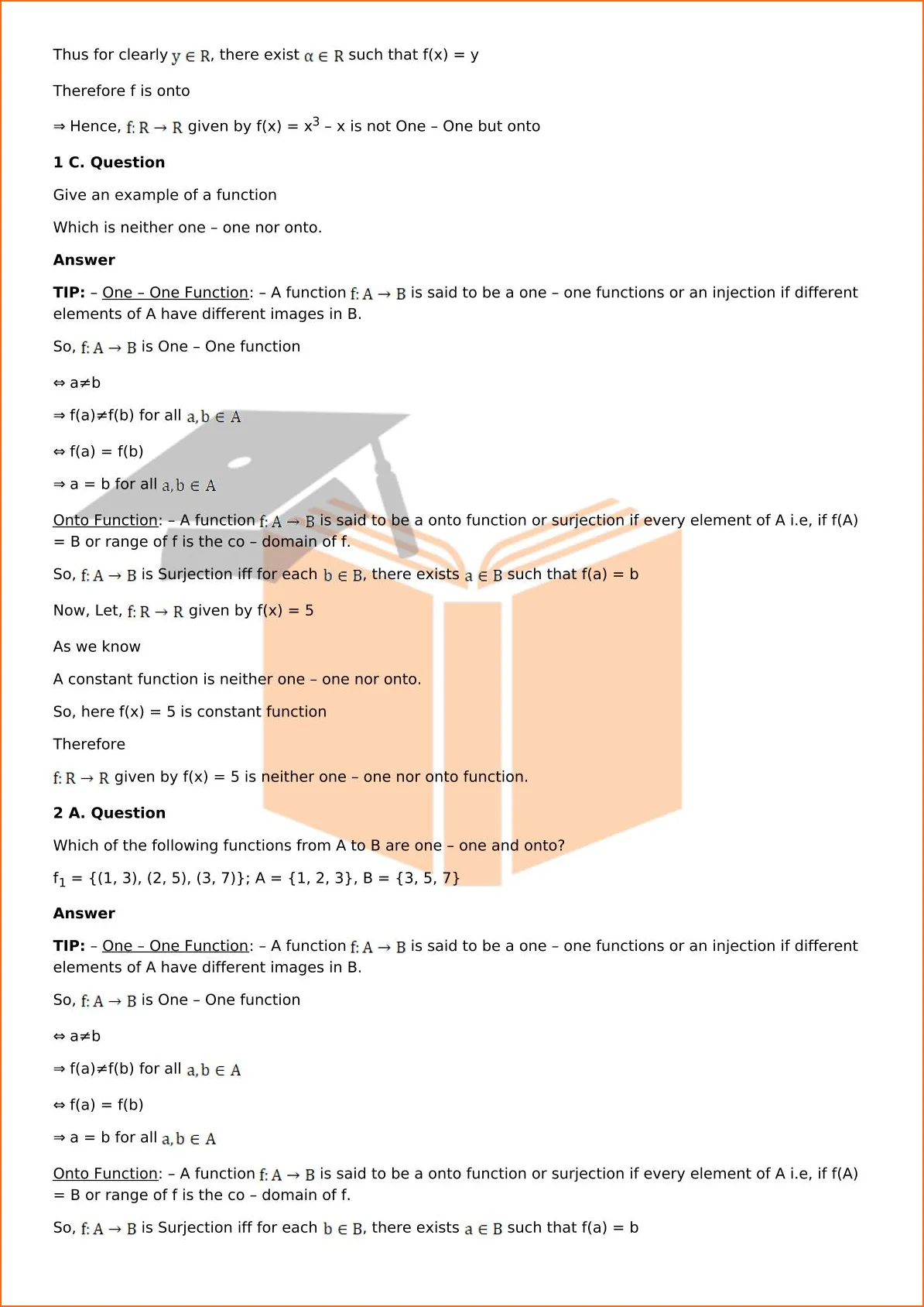 RD Sharma Solutions For Class 12 Maths Chapter 2 Functions