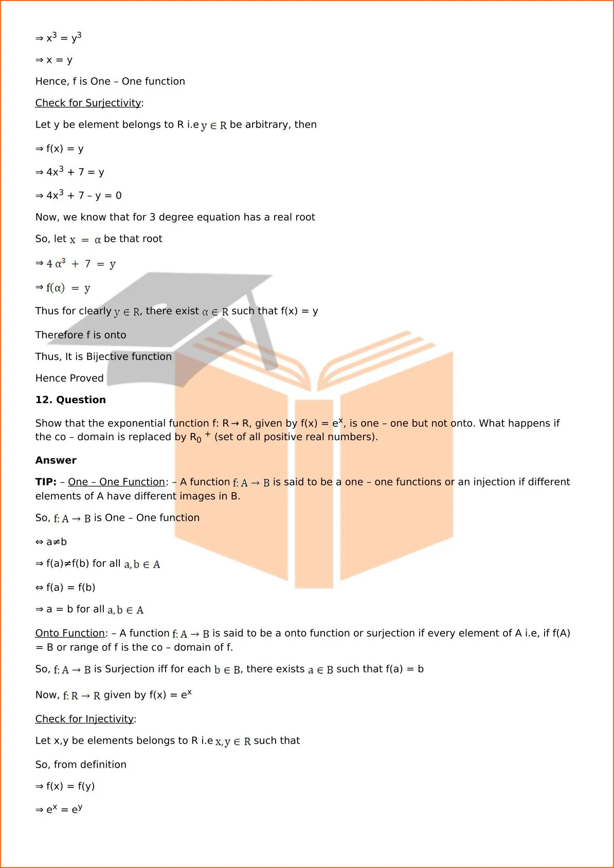 RD Sharma Solutions For Class 12 Maths Chapter 2 Functions