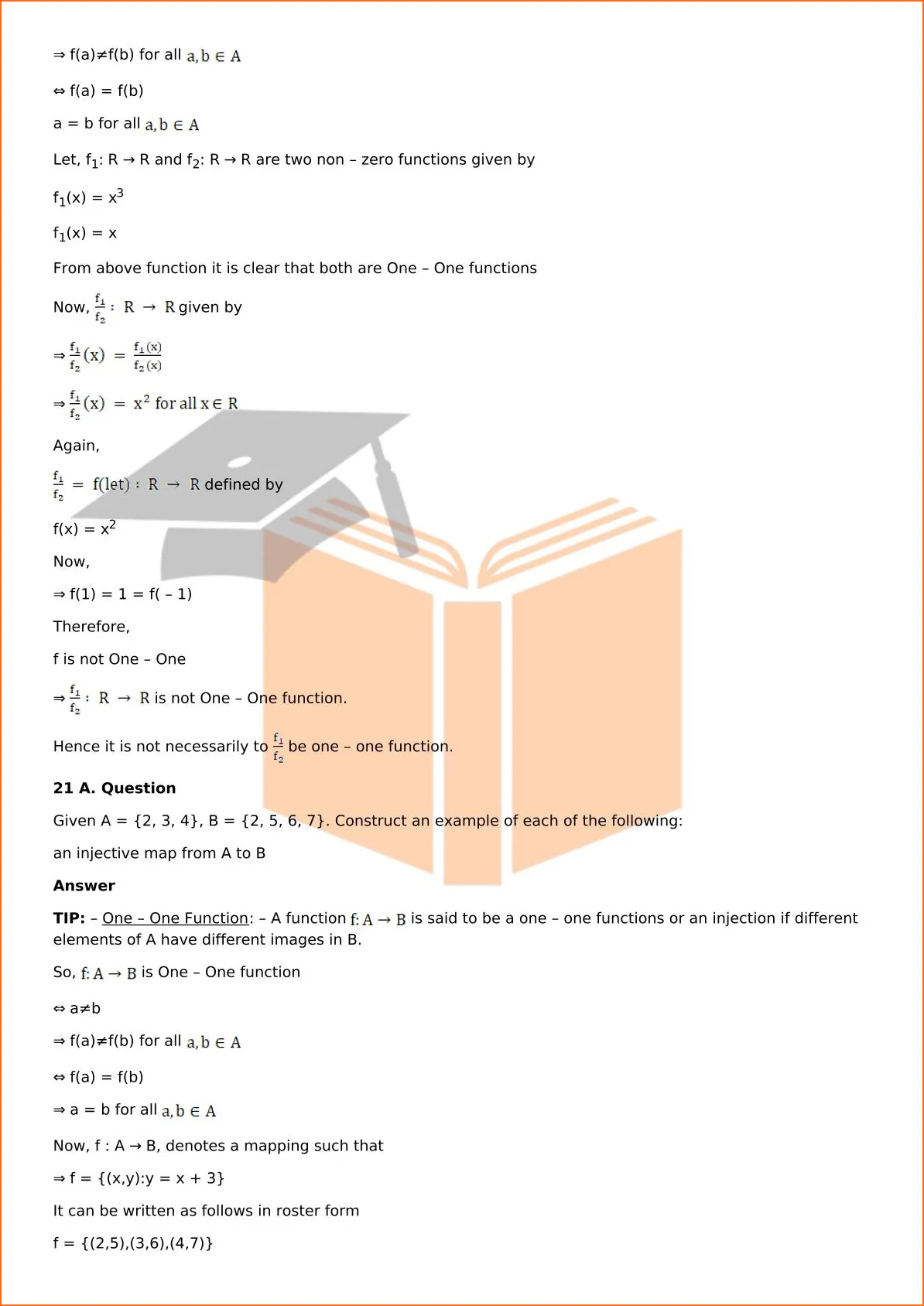 RD Sharma Solutions For Class 12 Maths Chapter 2 Functions