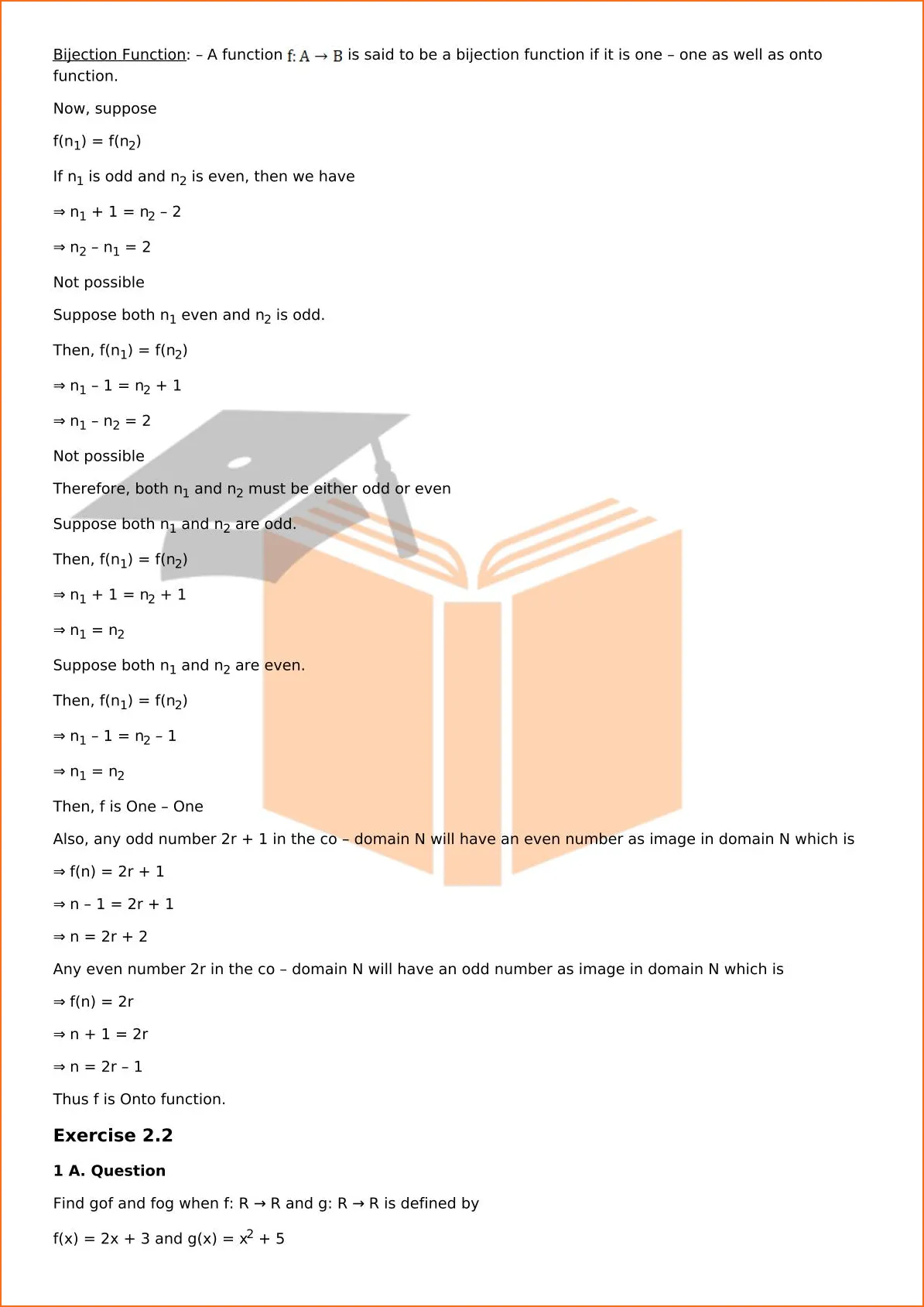 RD Sharma Solutions For Class 12 Maths Chapter 2 Functions