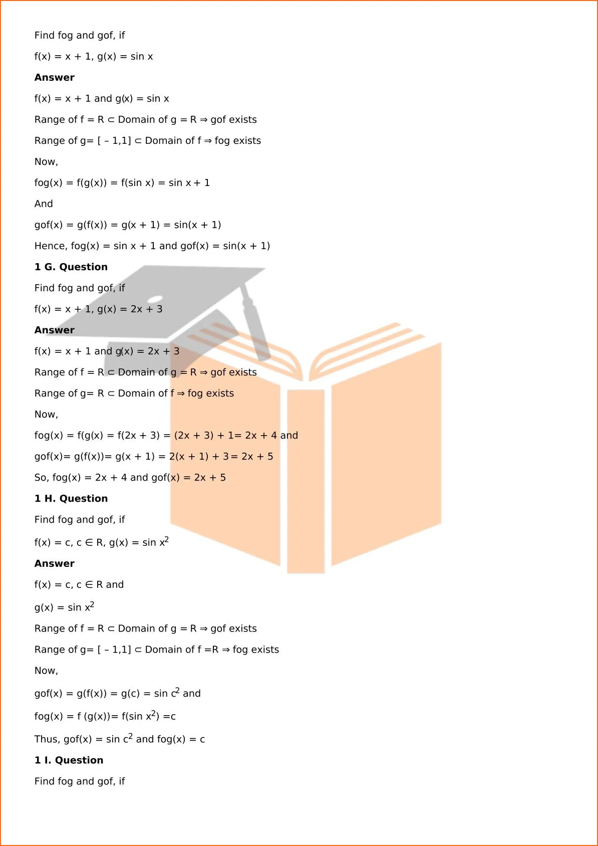 RD Sharma Solutions For Class 12 Maths Chapter 2 Functions