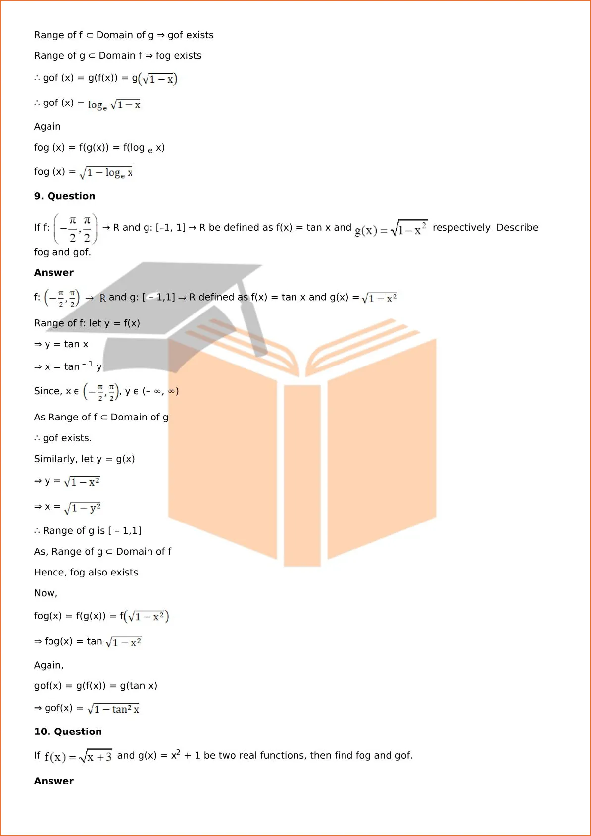 RD Sharma Solutions For Class 12 Maths Chapter 2 Functions