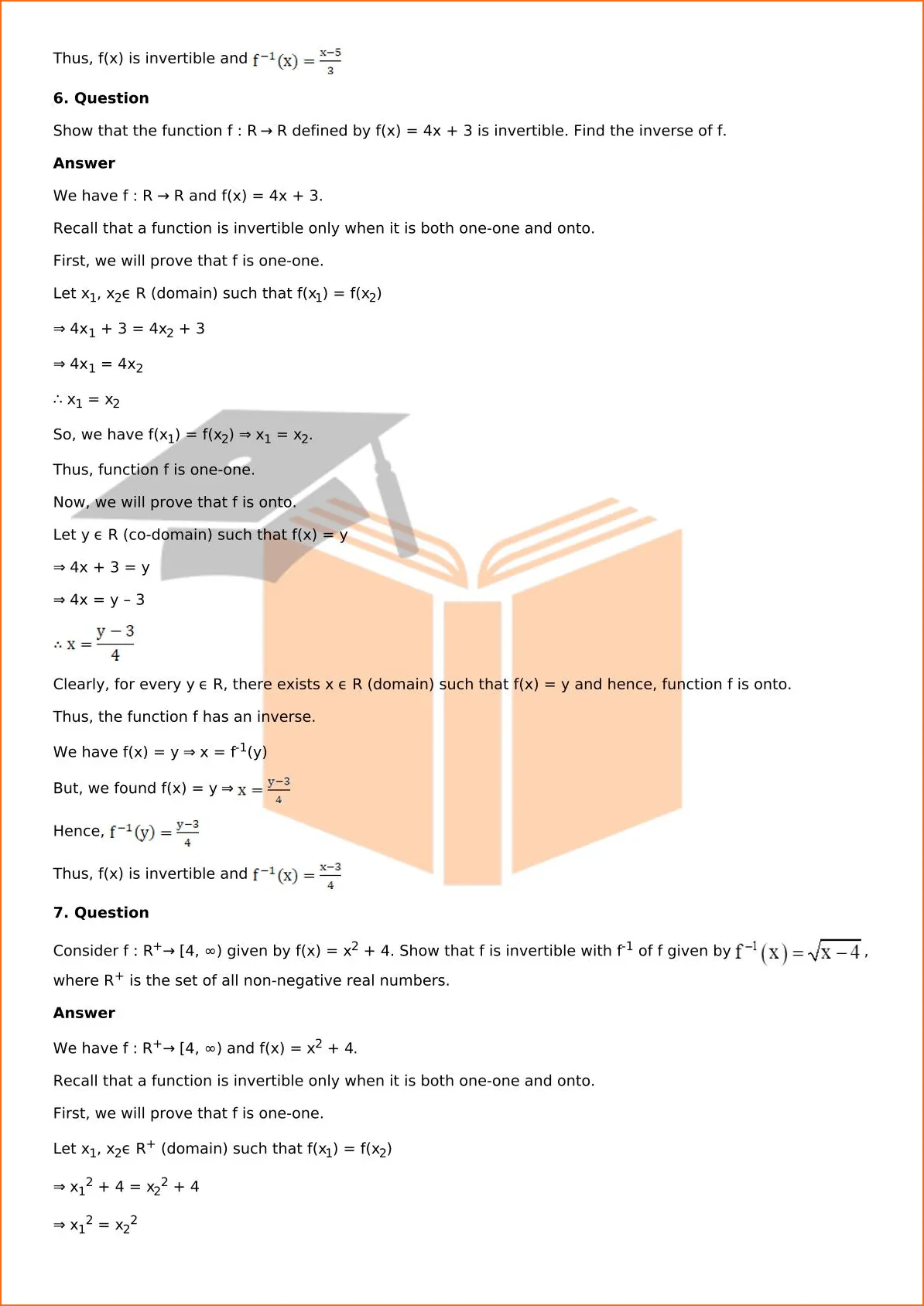 RD Sharma Solutions For Class 12 Maths Chapter 2 Functions