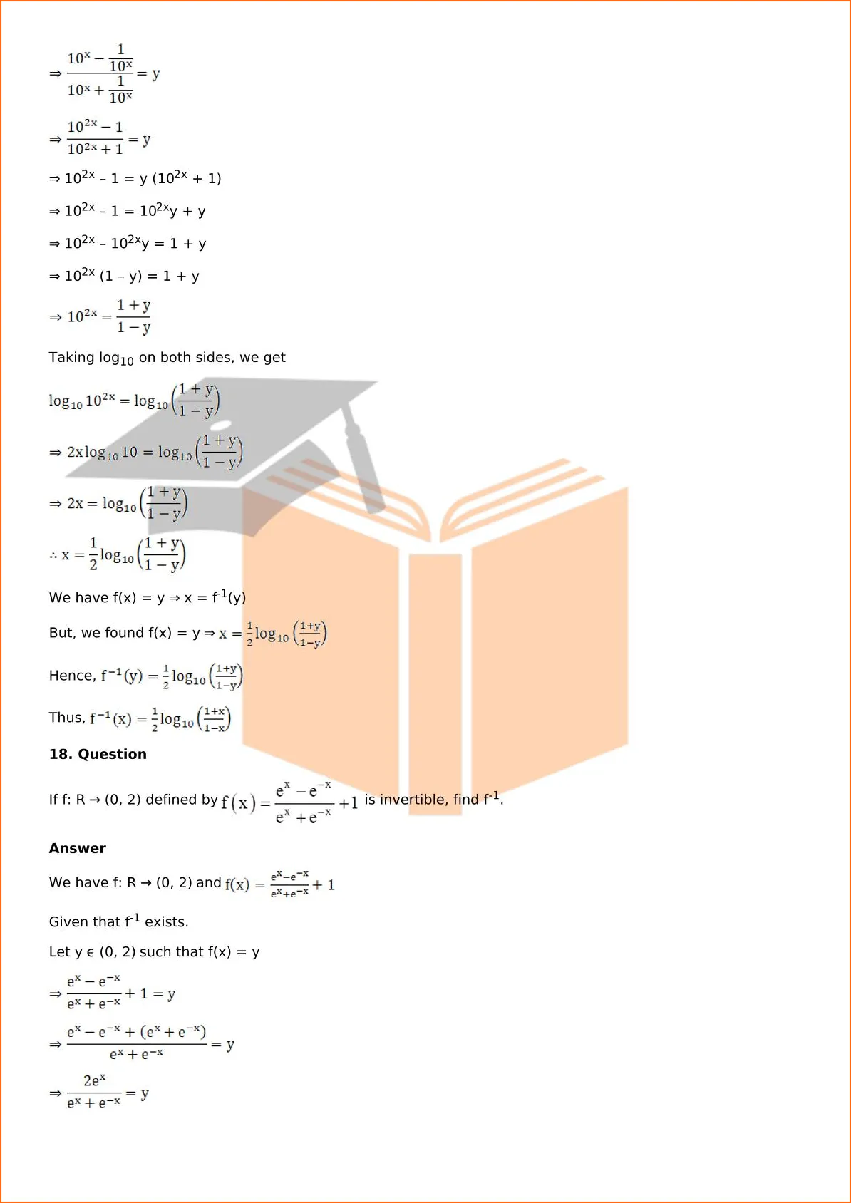 RD Sharma Solutions For Class 12 Maths Chapter 2 Functions