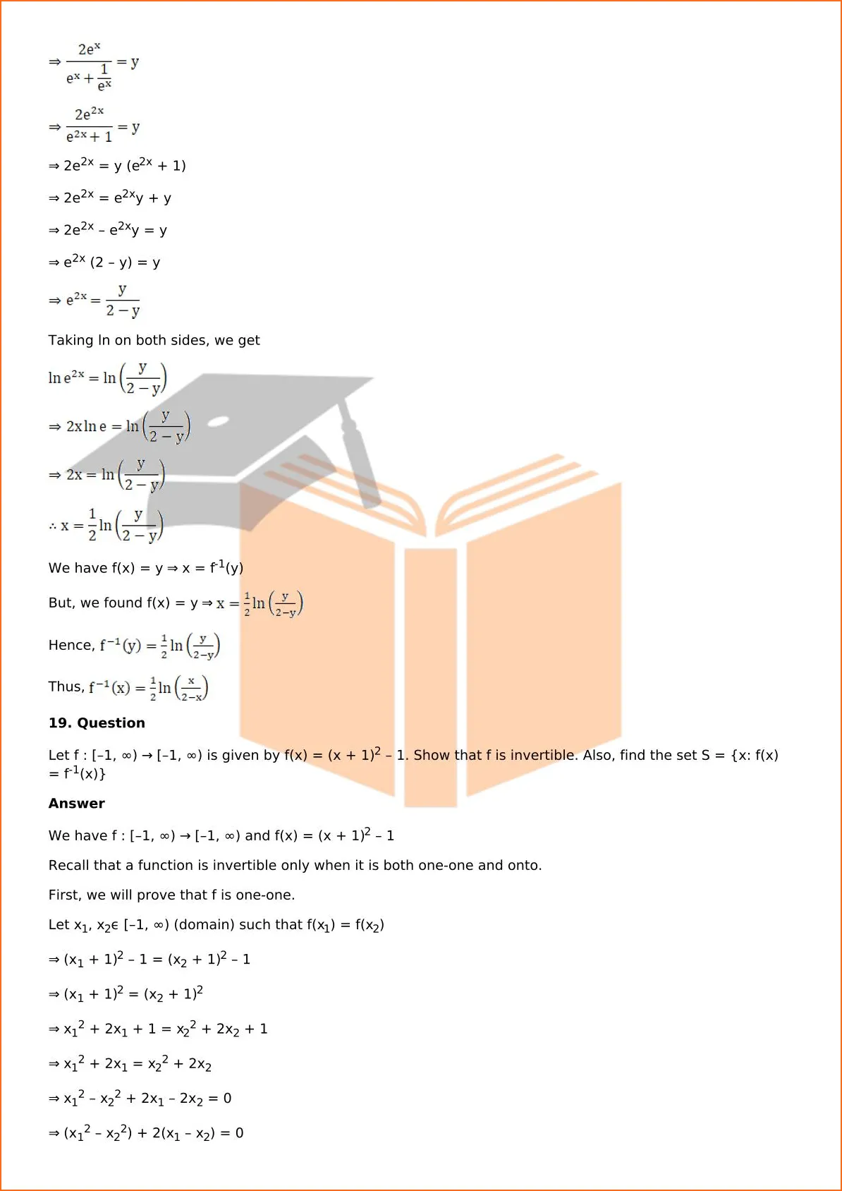 RD Sharma Solutions For Class 12 Maths Chapter 2 Functions