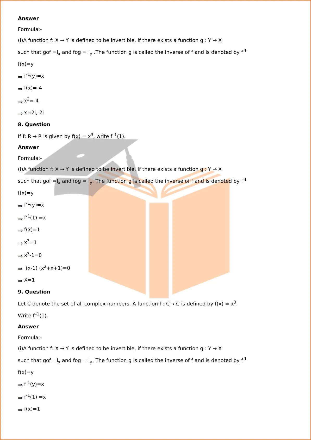 RD Sharma Solutions For Class 12 Maths Chapter 2 Functions