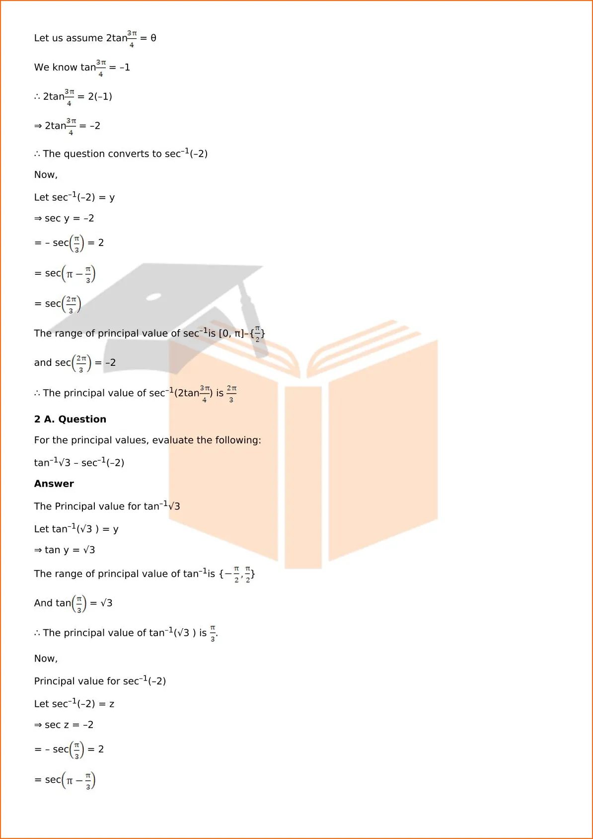 RD Sharma Solutions For Class 12 Maths Chapter 4 Inverse Trigonometric Functions