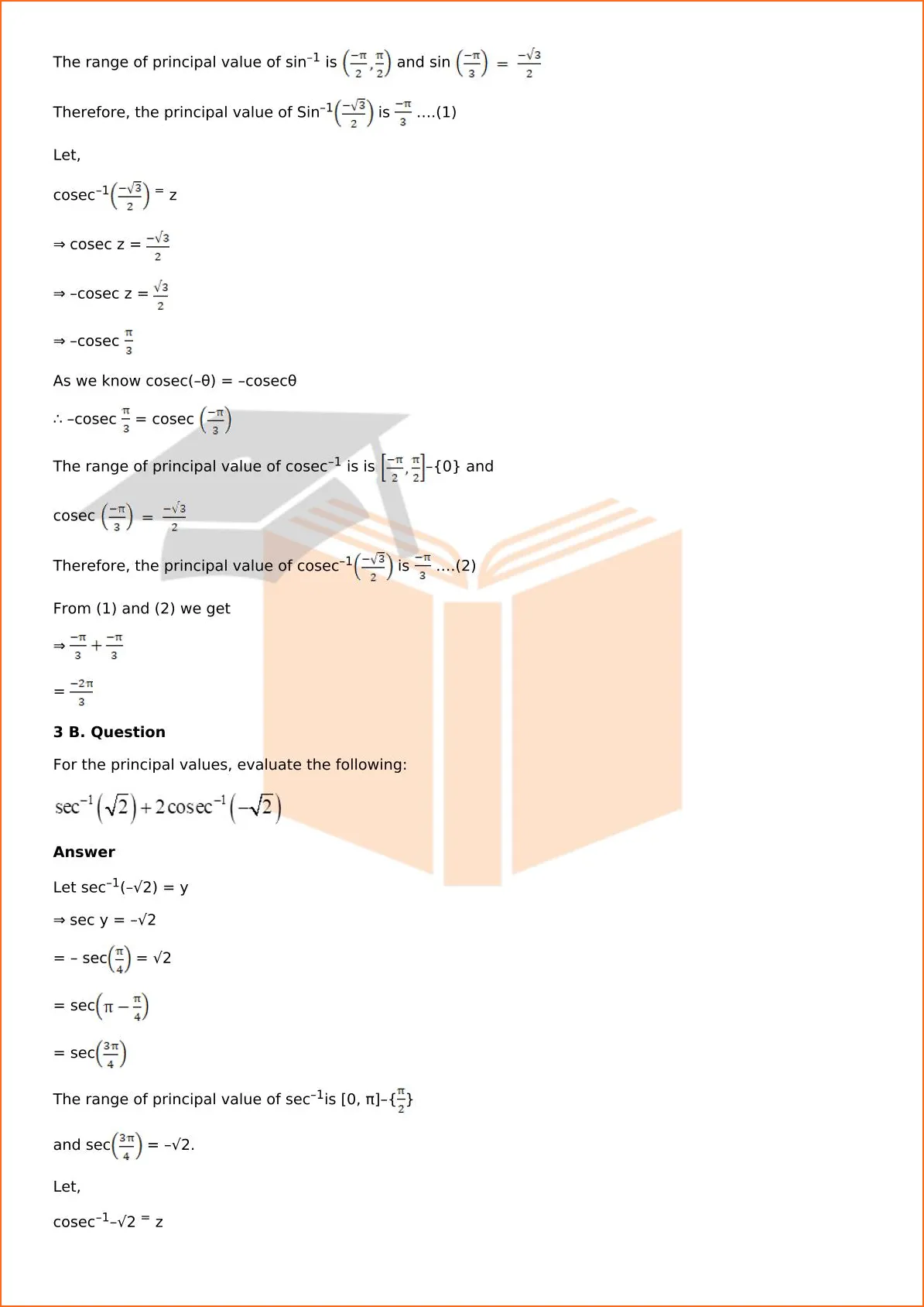 RD Sharma Solutions For Class 12 Maths Chapter 4 Inverse Trigonometric Functions