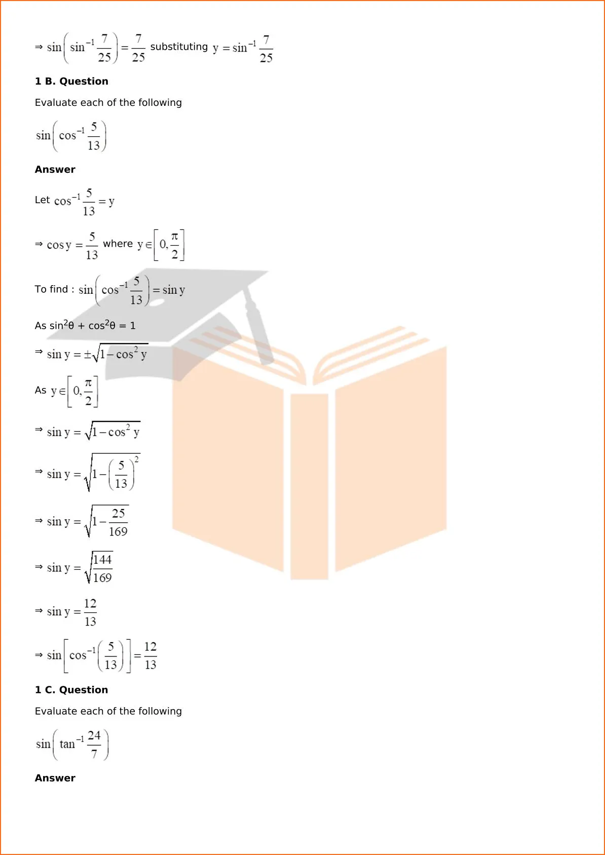 RD Sharma Solutions For Class 12 Maths Chapter 4 Inverse Trigonometric Functions