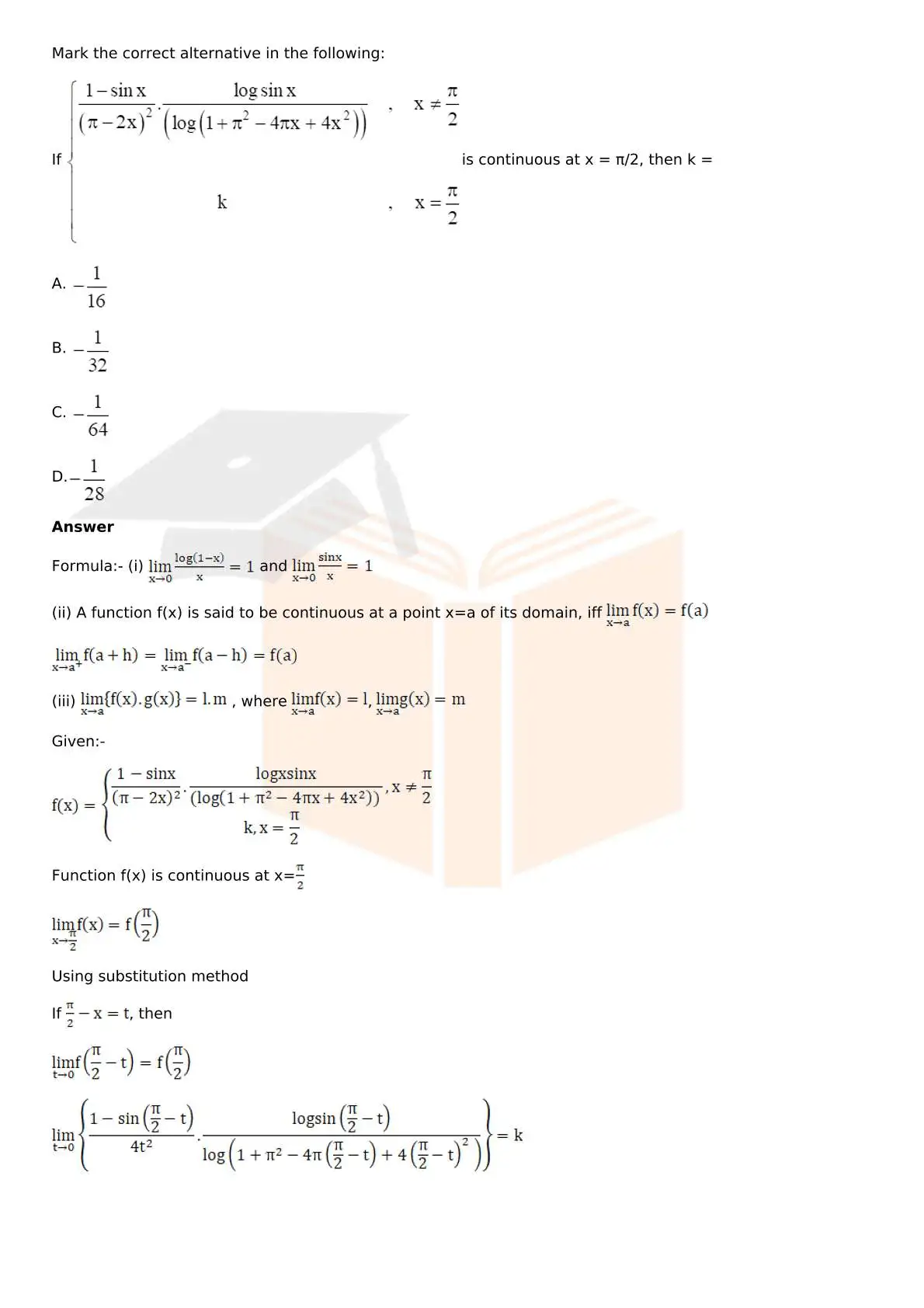 RD Sharma Solutions For Class 12 Maths Chapter 9 Continuity