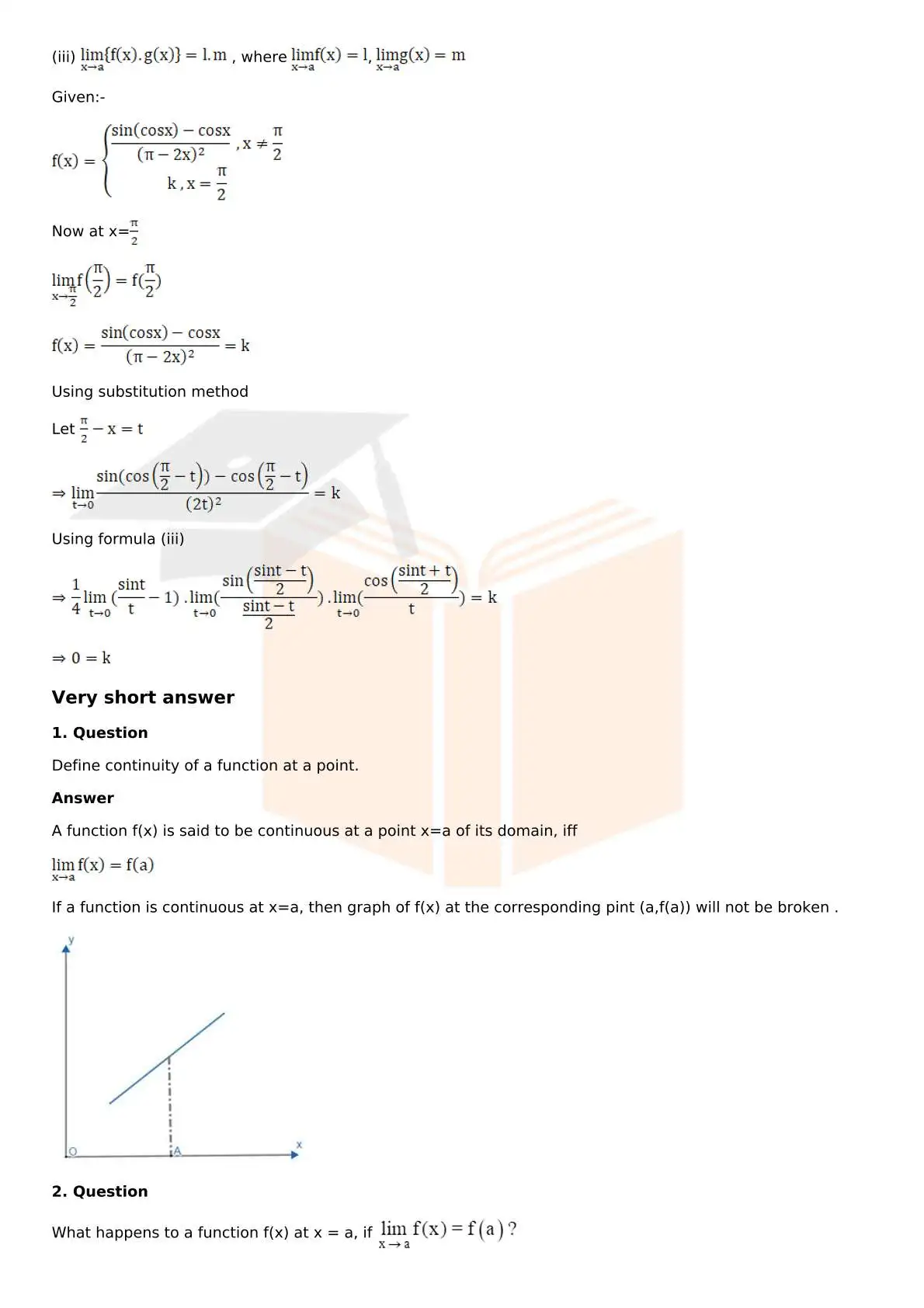 RD Sharma Solutions For Class 12 Maths Chapter 9 Continuity