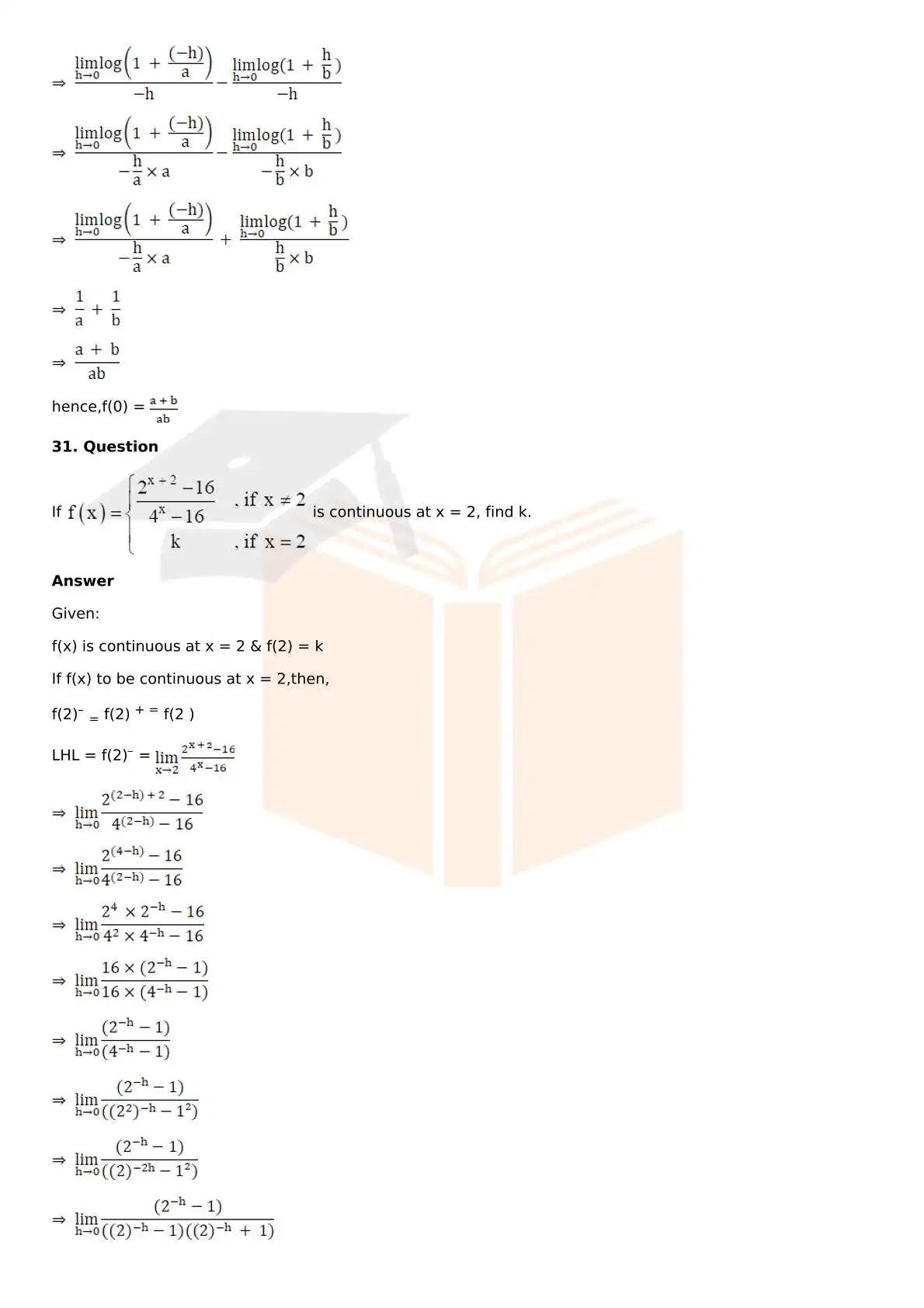 RD Sharma Solutions For Class 12 Maths Chapter 9 Continuity