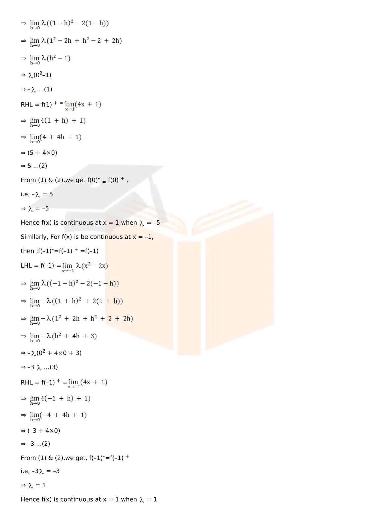 RD Sharma Solutions For Class 12 Maths Chapter 9 Continuity