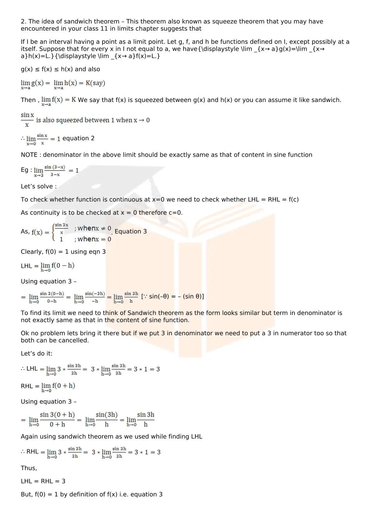 RD Sharma Solutions For Class 12 Maths Chapter 9 Continuity