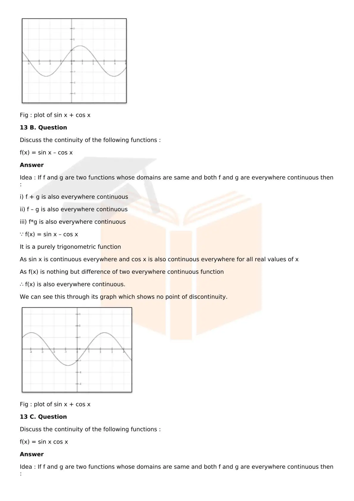 RD Sharma Solutions For Class 12 Maths Chapter 9 Continuity