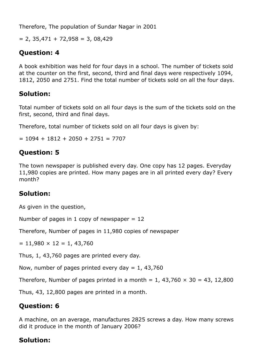 RD Sharma Solutions For Class 6 Maths Chapter 1